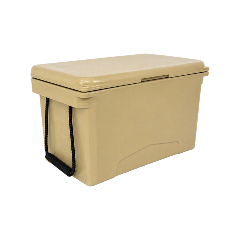 Caja refrigeradora de rotomoldeo aislada portátil de 55 litros